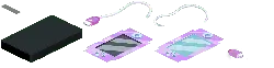 Pixel Game Console - games - Transparent Background PNG