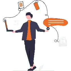 Modern Office Worker - phone - Lossless PNG