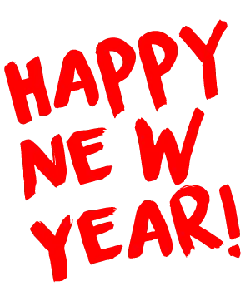 Happy New Year - celebration - greeting - PNG Images