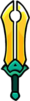 Golden Sword - cartoon - High Resolution PNG