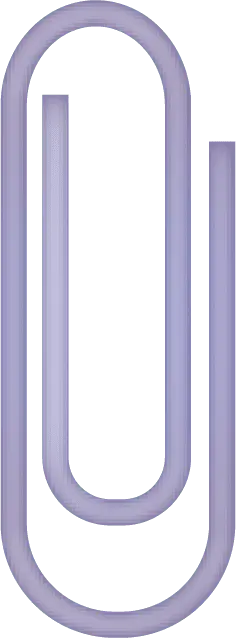 Paperclip - office - purple - No Watermark PNG