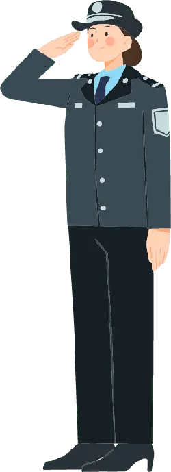 Female Police Officer - salute uniform hat police officer - No Watermark PNG