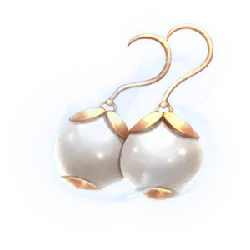 Pearl Earrings - trendy - PNG