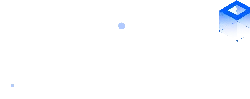 Blue Cube - minimalist design - Transparent Layer PNG