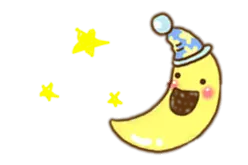 Moon with Hat - smile - Free PNG