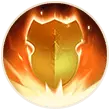 Flaming Shield - energy - High Resolution PNG