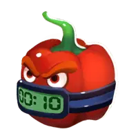 Pepper Clock - red - Free PNG