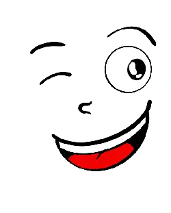 Smiling Black Cartoon Character - simple - Transparent Layer PNG