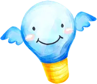 Smiling Light Bulb - smile - Lossless PNG