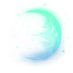 Glowing Crescent Moon - stars - Lossless PNG