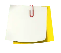Paper Clip and Notes - red - No Watermark PNG