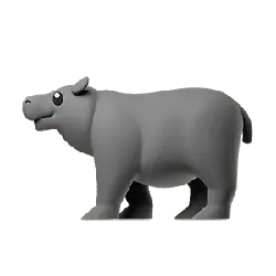 Hippo Toy - plastic - PNG Images