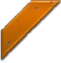 Orange Rectangle Object - geometric shape - Transparent Background PNG