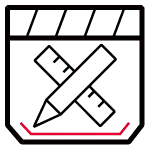 Red Curve - design element - High Resolution PNG
