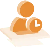 Orange Clock Icon - icon - Free PNG