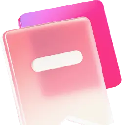 Pink Gradient Icon - simple - Transparent Layer PNG