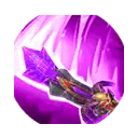 Purple Winged Flying Vehicle - machinery - Transparent Background PNG