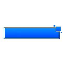 Blue Rectangle - graphic design - minimalist style - Transparent Layer PNG
