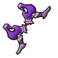 Purple Cartoon Character - jumping - PNG Images