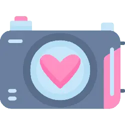 Heart Camera - photography - No Watermark PNG