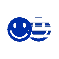 Smiley Face - line art - PNG Images
