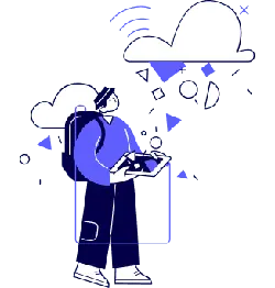 Boy with Glasses - technology - No Background PNG