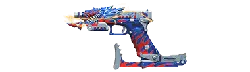 Colored Pistol - plastic - Transparent Background PNG