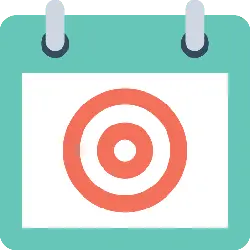 Calendar Icon - target - PNG Images