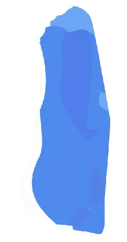 Blue Irregular Shape - High Resolution PNG