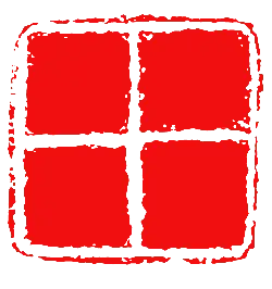 Red Four-Square Icon - grid - Free Download PNG