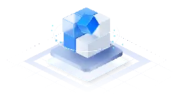 Blue Cubic Structure - technology - geometry - PNG Images