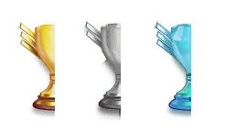 Trophy - silver - gold - Free Download PNG