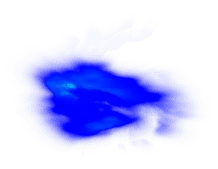 Blue Glowing Object - glow - No Background PNG