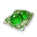 Green Gem Money Bill - money bill - Transparent Layer PNG