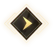 Gold Arrow Logo - geometric shape - High Resolution PNG