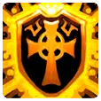 Cross Badge - black - Transparent Layer PNG