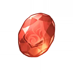 Flame Gemstone - red - Transparent Background PNG