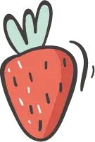 Strawberry - cute - PNG
