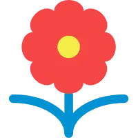 Flower - blue - Lossless PNG