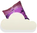 Purple Cloud - nature - Transparent Background PNG