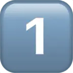 Number One - button - Transparent Layer PNG