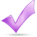 Purple Check Mark - logo - No Background PNG