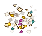 Colorful Glitter Pieces - party - PNG
