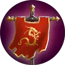 Red Dragon Flag - red - Free Download PNG