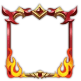 Fire Frame - design element - Transparent Background PNG