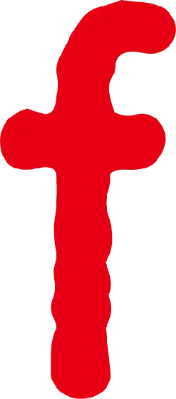 Red Letter F - design - High Resolution PNG