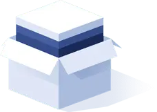 Blue Box - logistics - High Resolution PNG