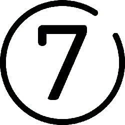 Number Seven - line - PNG Images