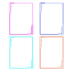 Neon Light Frames - Designer's Pick PNG