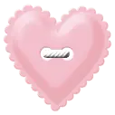 Pink Heart Button - heart shape - No Watermark PNG
